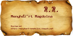 Menyhért Magdolna névjegykártya